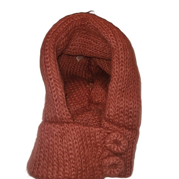 Aris Burnt Orange Colored Knit Balaclava - Picture 1 of 5